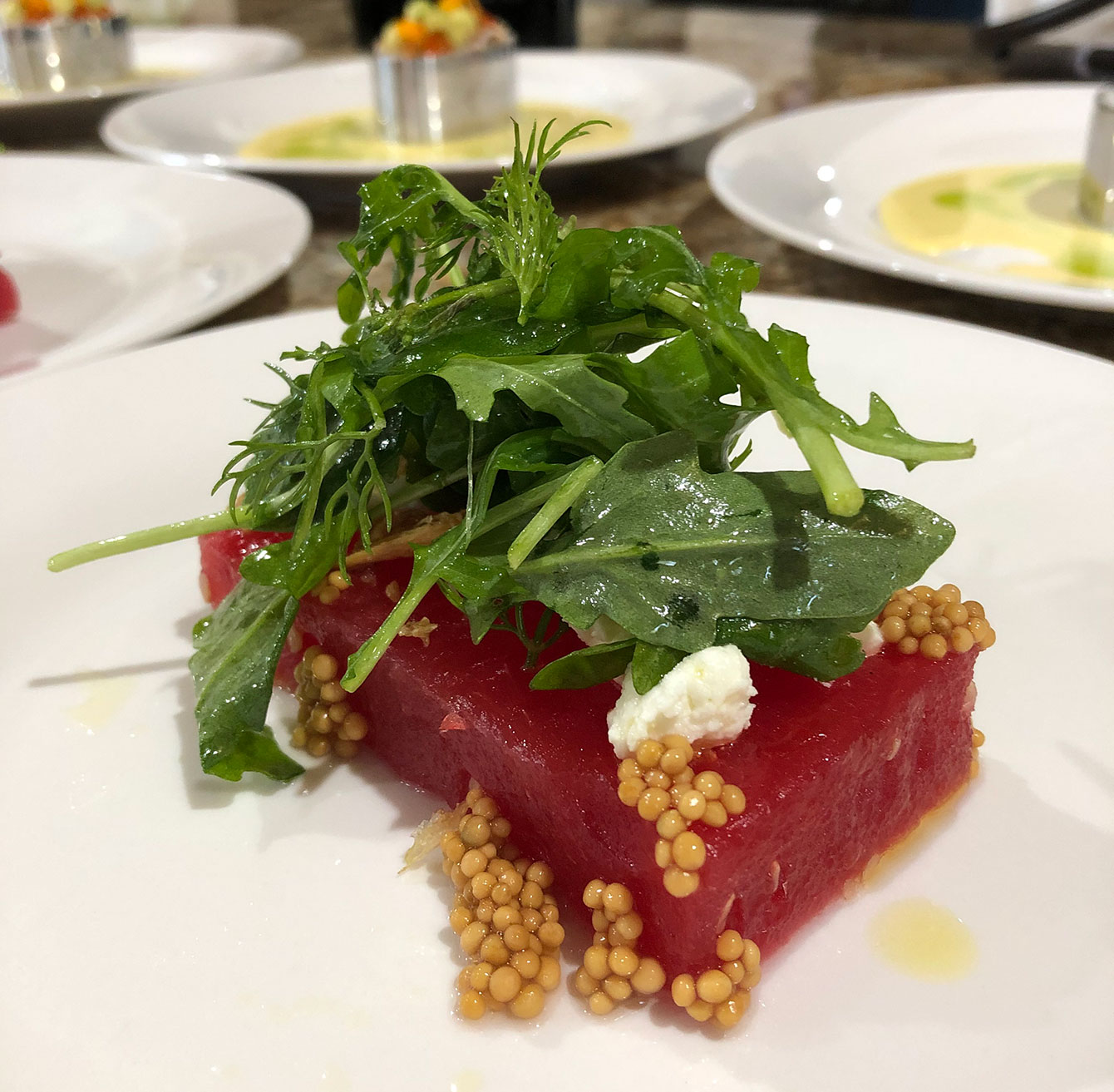 tuna feta appetizer